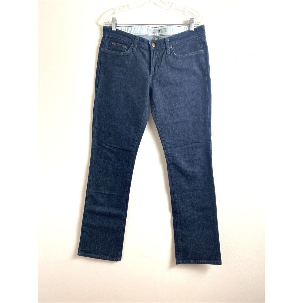 Joe's Jeans Women's Size 29 Blue Straight Leg Dark Wash Low Rise Denim Pockets